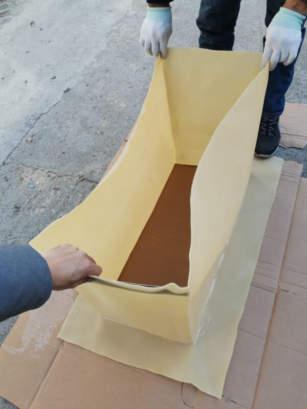 土壌模型試験用水槽状膜袋