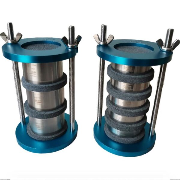 積層式飽和器－ステンレス製（環状土試料の飽和用）	φ38 / 50 / 63.5 / 76.2 mm