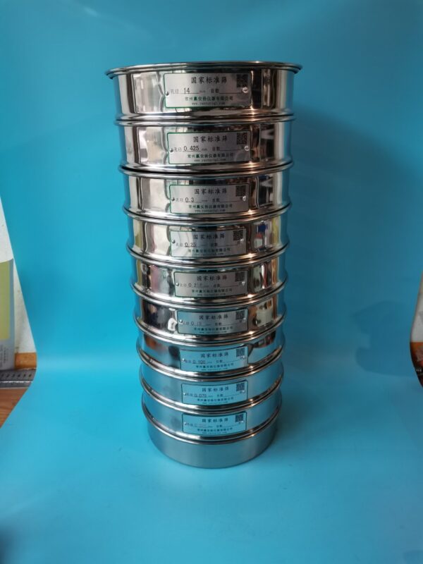 土壌分析用ふるい（ふるい分け用具）	ステンレス製