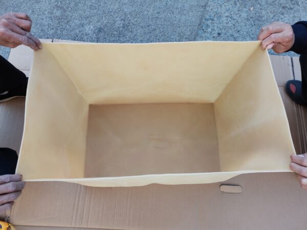 土壌模型試験用水槽状膜袋