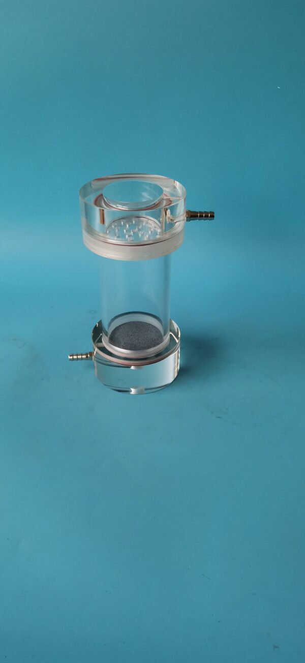 透明透流水柱（浸透柱土柱用透水容器）