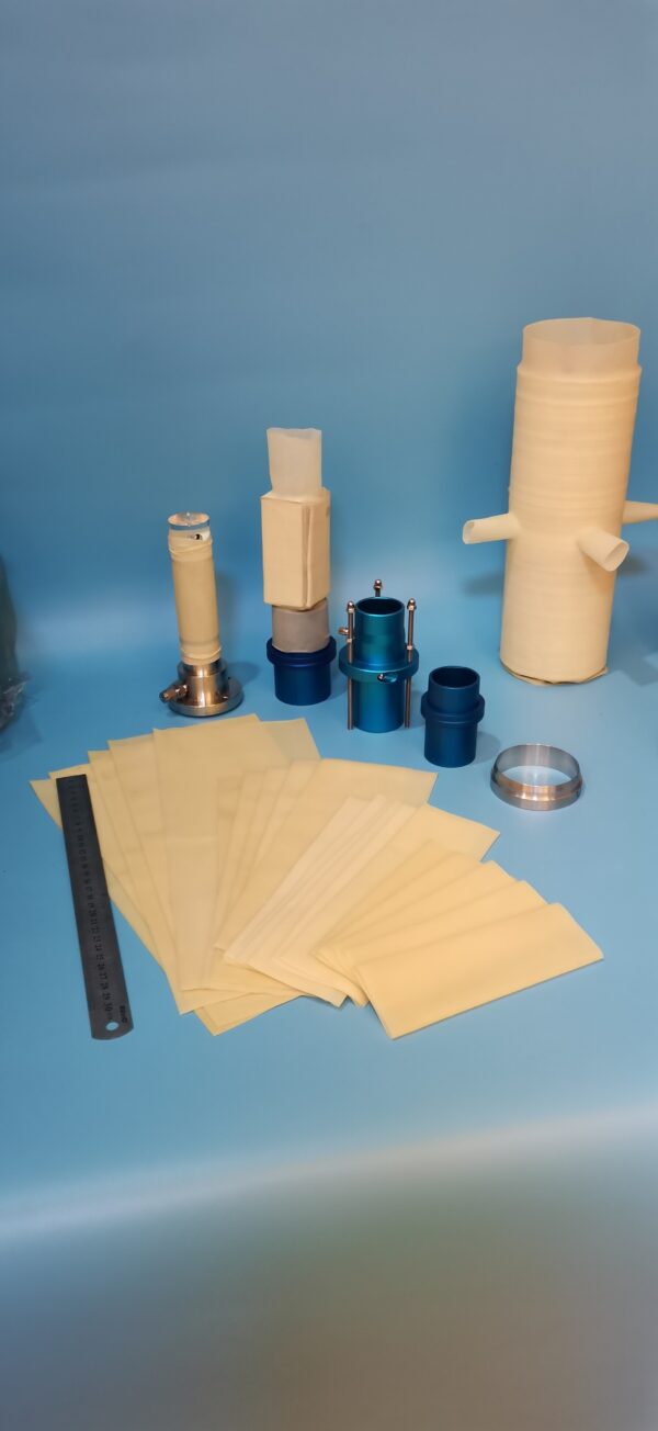 三轴实验乳胶膜，侧壁带传感器接口