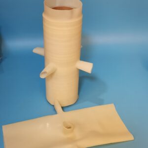 三轴实验乳胶膜，侧壁带传感器接口